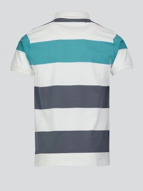 Fundango Incognito Stripe Poloshirt férfi galléros póló zöld színben 8