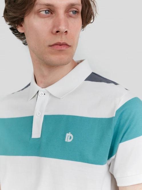 Fundango Incognito Stripe Poloshirt férfi galléros póló zöld színben 5