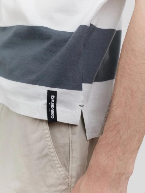 Fundango Incognito Stripe Poloshirt férfi galléros póló zöld színben 6