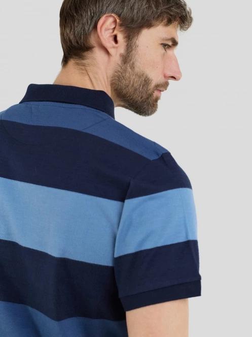 Fundango Incognito Stripe Poloshirt férfi galléros póló sötétkék színben 7