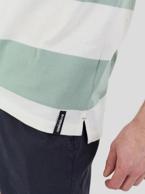 Fundango Incognito Stripe Poloshirt férfi galléros póló zöld színben 6