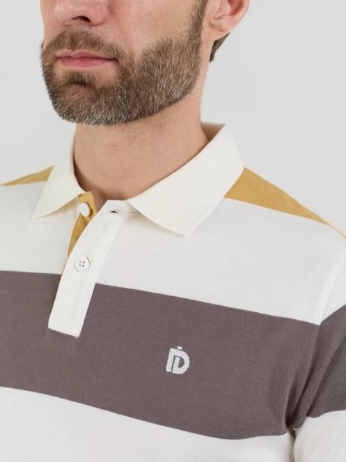 Fundango Incognito Stripe Poloshirt férfi galléros póló sárga színben 5