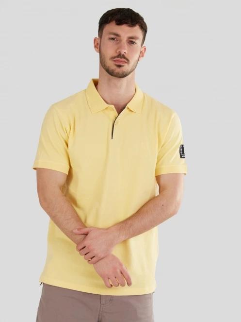 Fundango Molton Poloshirt férfi galléros póló sárga színben 2