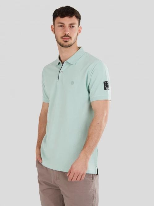 Fundango Molton Poloshirt férfi galléros póló világoskék színben 2