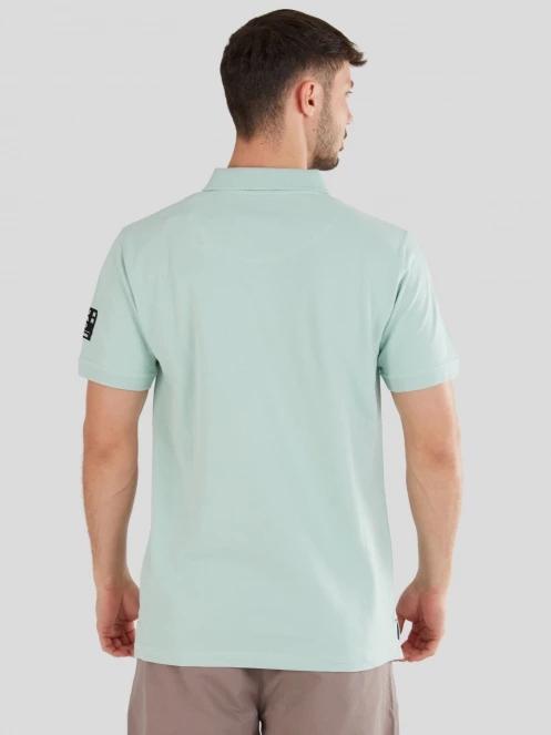 Fundango Molton Poloshirt férfi galléros póló világoskék színben 3