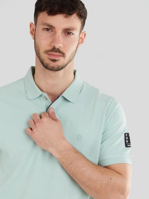 Fundango Molton Poloshirt férfi galléros póló világoskék színben 5