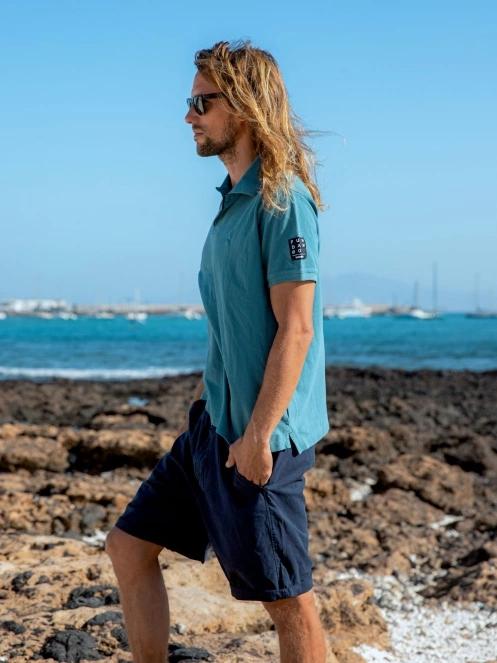 Fundango Molton Poloshirt férfi galléros póló zöld színben 7