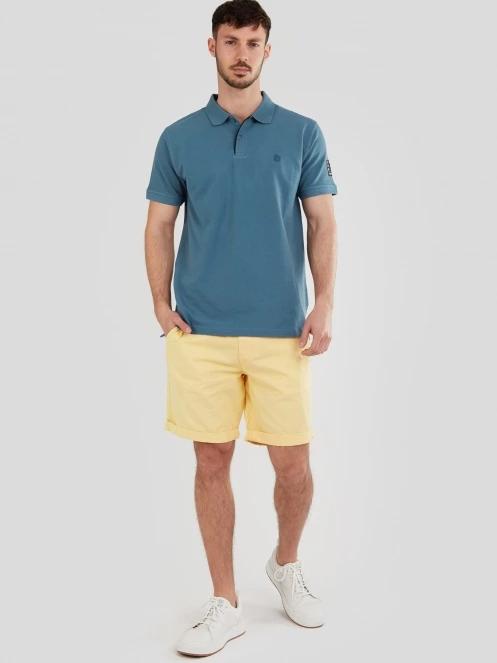 Fundango Molton Poloshirt férfi galléros póló zöld színben 4