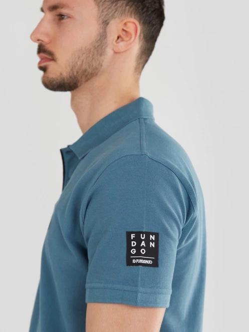 Fundango Molton Poloshirt férfi galléros póló zöld színben 6