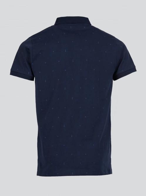 Fundango Icon Poloshirt férfi galléros póló sötétkék színben 8