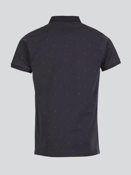 Fundango Icon Poloshirt férfi galléros póló fekete színben 9