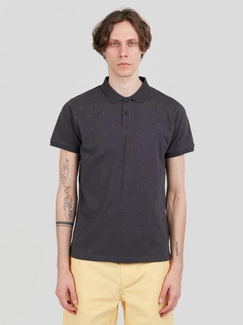 Fundango Icon Poloshirt férfi galléros póló fekete színben 2