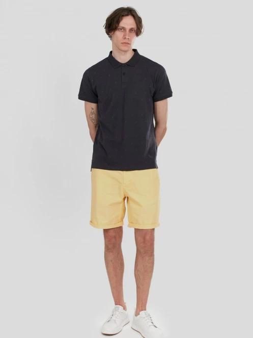 Fundango Icon Poloshirt férfi galléros póló fekete színben 4
