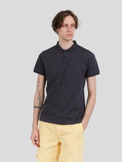Fundango Icon Poloshirt férfi galléros póló fekete színben 5