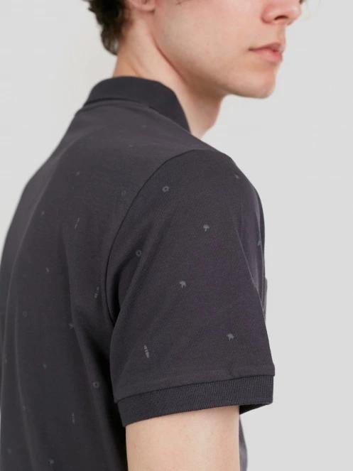 Fundango Icon Poloshirt férfi galléros póló fekete színben 7