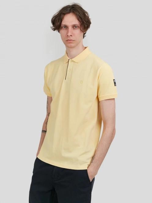Fundango Insignia Poloshirt férfi galléros póló sárga színben 2