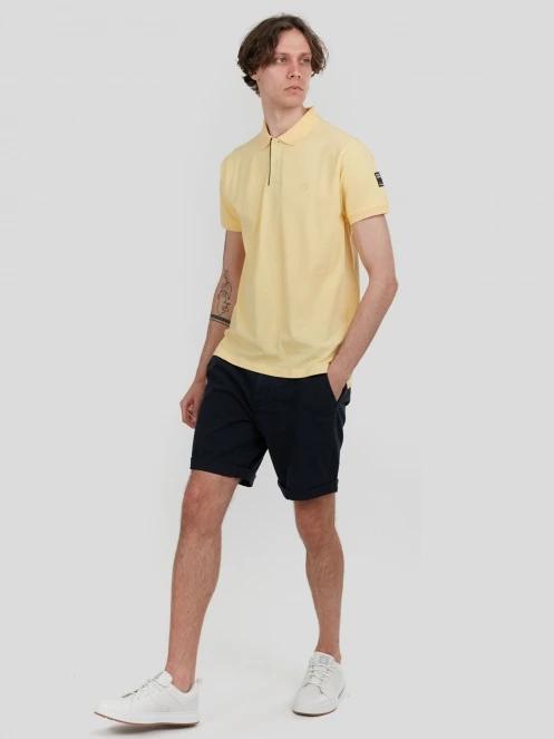 Fundango Insignia Poloshirt férfi galléros póló sárga színben 4