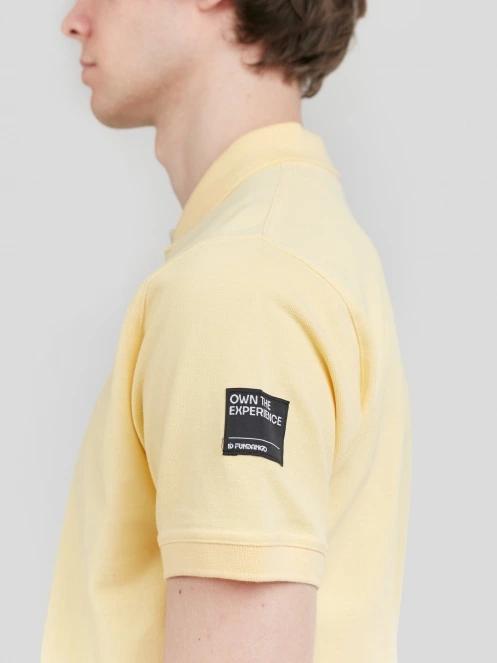 Fundango Insignia Poloshirt férfi galléros póló sárga színben 6