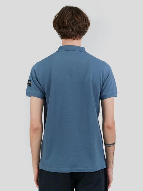Fundango Insignia Poloshirt férfi galléros póló kék színben 3