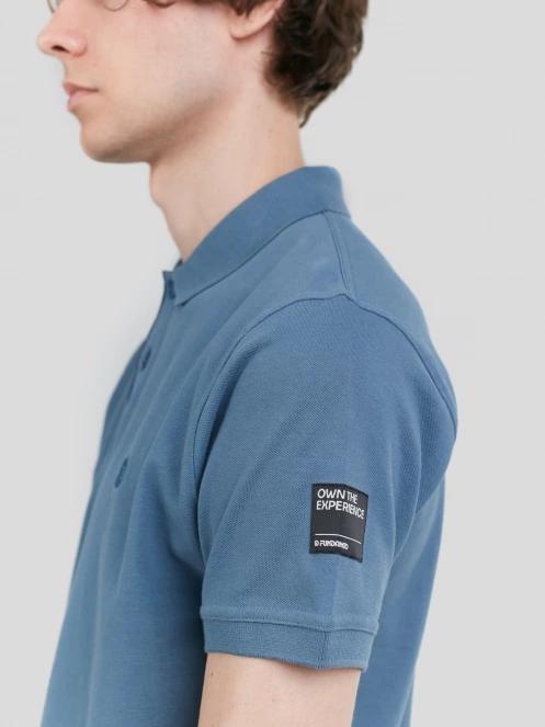 Fundango Insignia Poloshirt férfi galléros póló kék színben 6