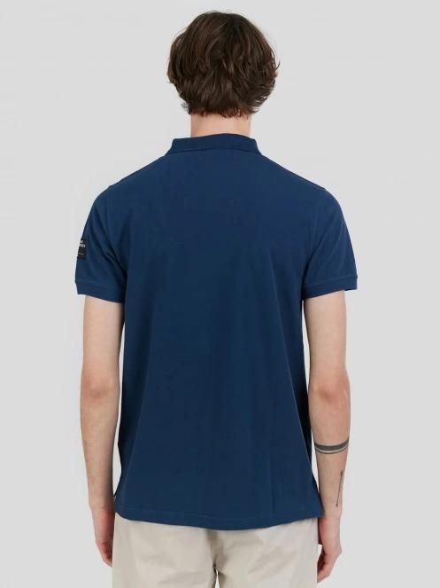 Fundango Insignia Poloshirt férfi galléros póló sötétkék színben 3