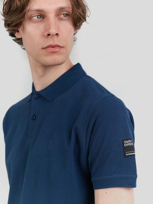 Fundango Insignia Poloshirt férfi galléros póló sötétkék színben 5