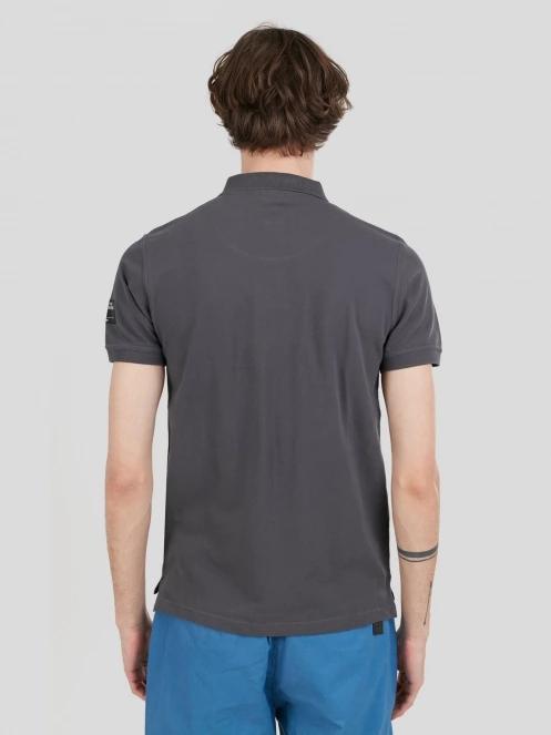 Fundango Insignia Poloshirt férfi galléros póló szürke színben 3