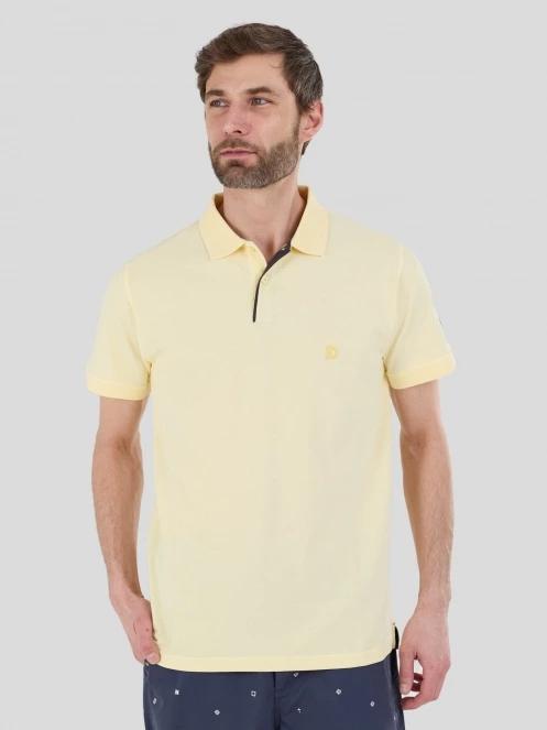 Fundango Insignia Poloshirt férfi galléros póló sárga színben 2