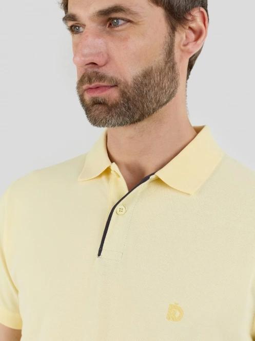 Fundango Insignia Poloshirt férfi galléros póló sárga színben 5