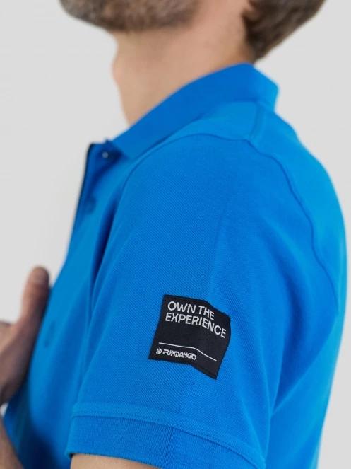 Fundango Insignia Poloshirt férfi galléros póló kék színben 6