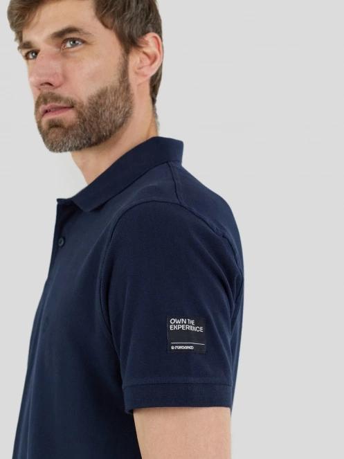 Fundango Insignia Poloshirt férfi galléros póló sötétkék színben 6