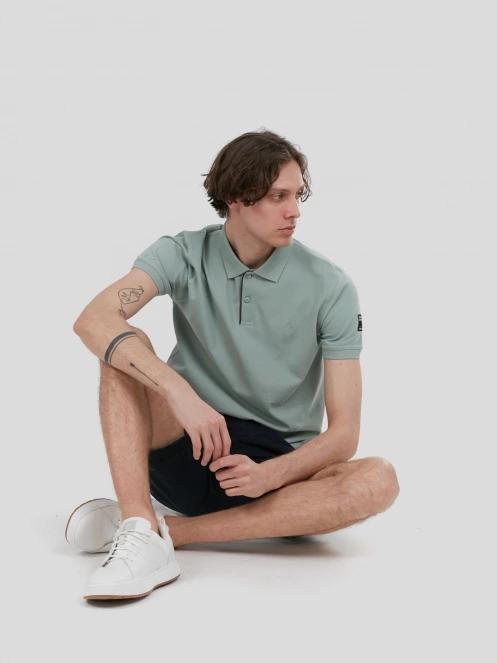 Fundango Insignia Poloshirt férfi galléros póló zöld színben 4