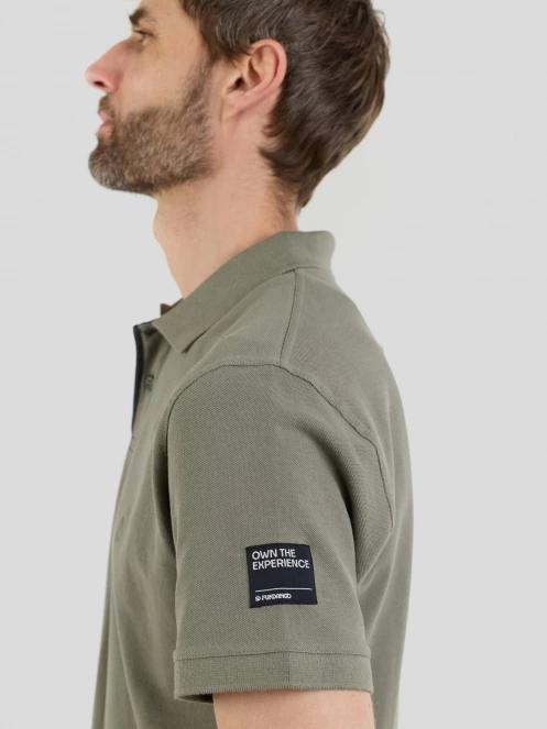 Fundango Insignia Poloshirt férfi galléros póló zöld színben 5