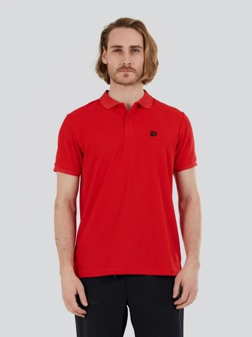 Fundango Zeno Tech Poloshirt férfi rövid ujjú sport póló piros színben 2