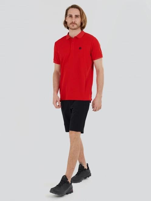 Fundango Zeno Tech Poloshirt férfi rövid ujjú sport póló piros színben 4