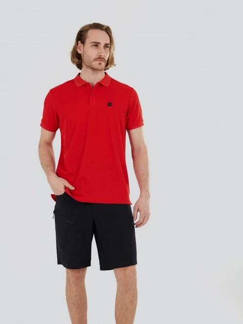 Fundango Zeno Tech Poloshirt férfi rövid ujjú sport póló piros színben 5