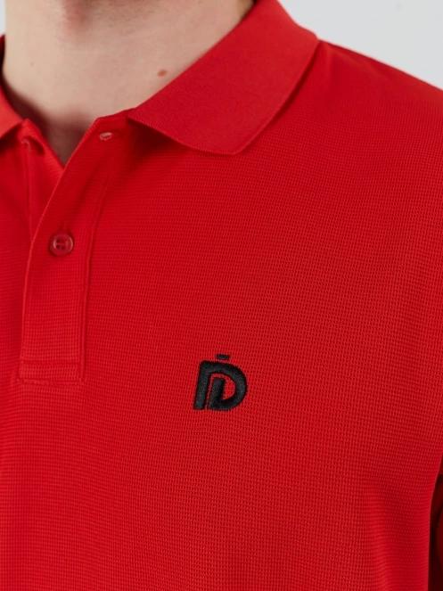 Fundango Zeno Tech Poloshirt férfi rövid ujjú sport póló piros színben 6