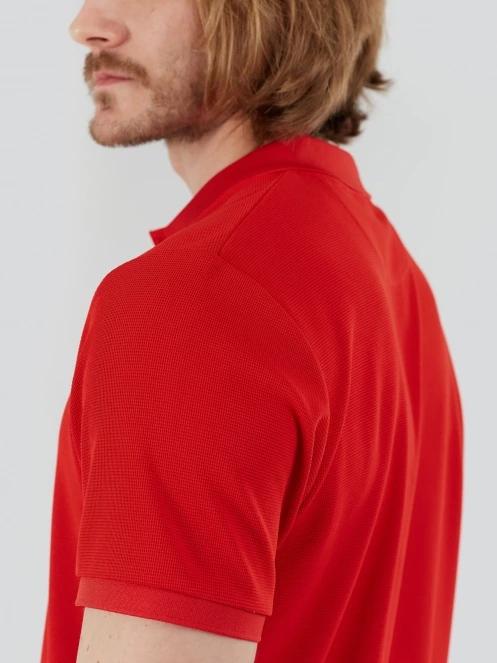 Fundango Zeno Tech Poloshirt férfi rövid ujjú sport póló piros színben 7