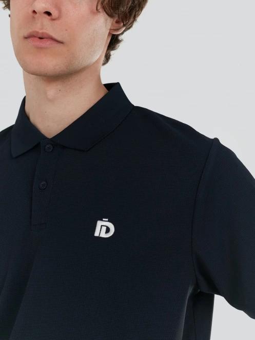 Fundango Zeno Tech Poloshirt férfi rövid ujjú sport póló sötétkék színben 5