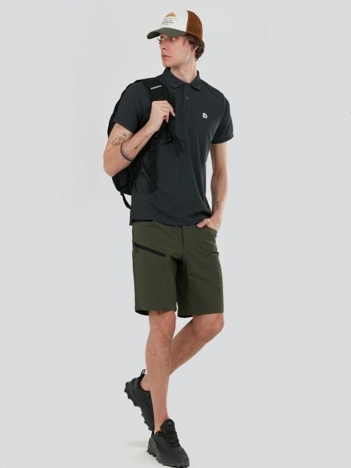 Fundango Zeno Tech Poloshirt férfi rövid ujjú sport póló szürke színben 5