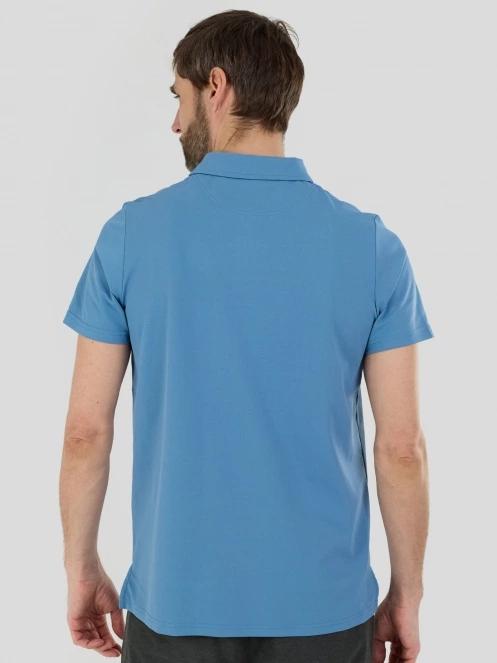 Fundango Zeno II Tech Poloshirt férfi galléros sport póló kék színben 3