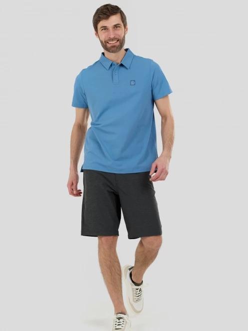 Fundango Zeno II Tech Poloshirt férfi galléros sport póló kék színben 4