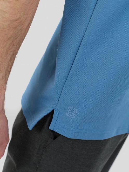 Fundango Zeno II Tech Poloshirt férfi galléros sport póló kék színben 6