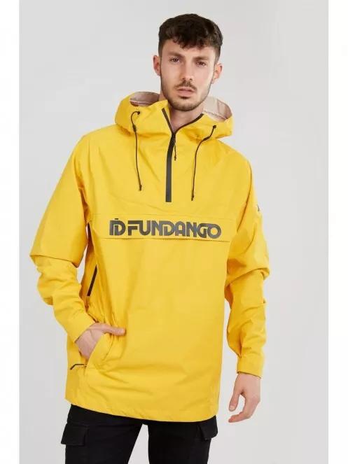 Fundango Salmo logo Anorak férfi túrakabát sárga színben 2