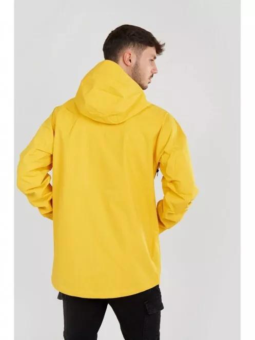 Fundango Salmo logo Anorak férfi túrakabát sárga színben 3
