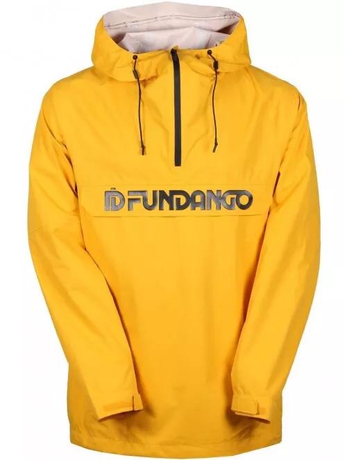 Fundango Salmo logo Anorak férfi túrakabát sárga színben 5