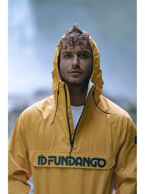 Fundango Salmo logo Anorak férfi túrakabát sárga színben 7