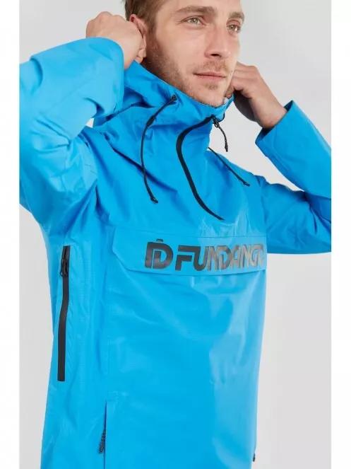 Fundango Salmo logo Anorak férfi túrakabát kék színben 4