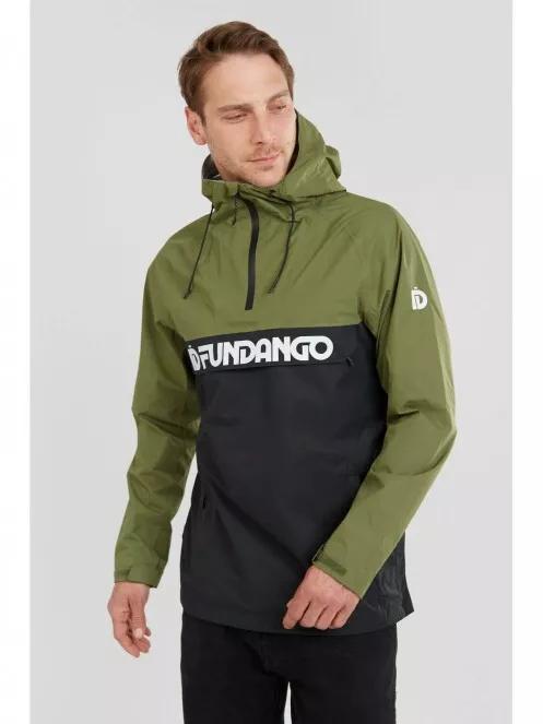 Fundango Salmo logo Anorak férfi túrakabát oliva színben 2