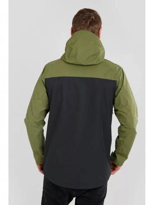 Fundango Salmo logo Anorak férfi túrakabát oliva színben 4